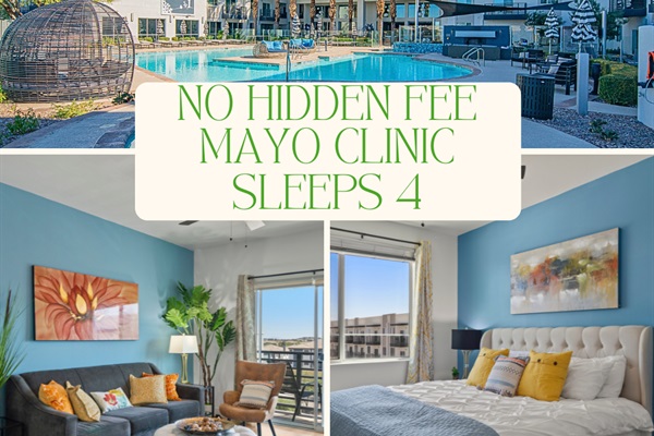 Peaceful and private bedroom in this Scottsdale Airbnb near Mayo Clinic Hospital 🏥🌵—ideal for patients, families, or medical professionals seeking a comfortable Arizona stay.