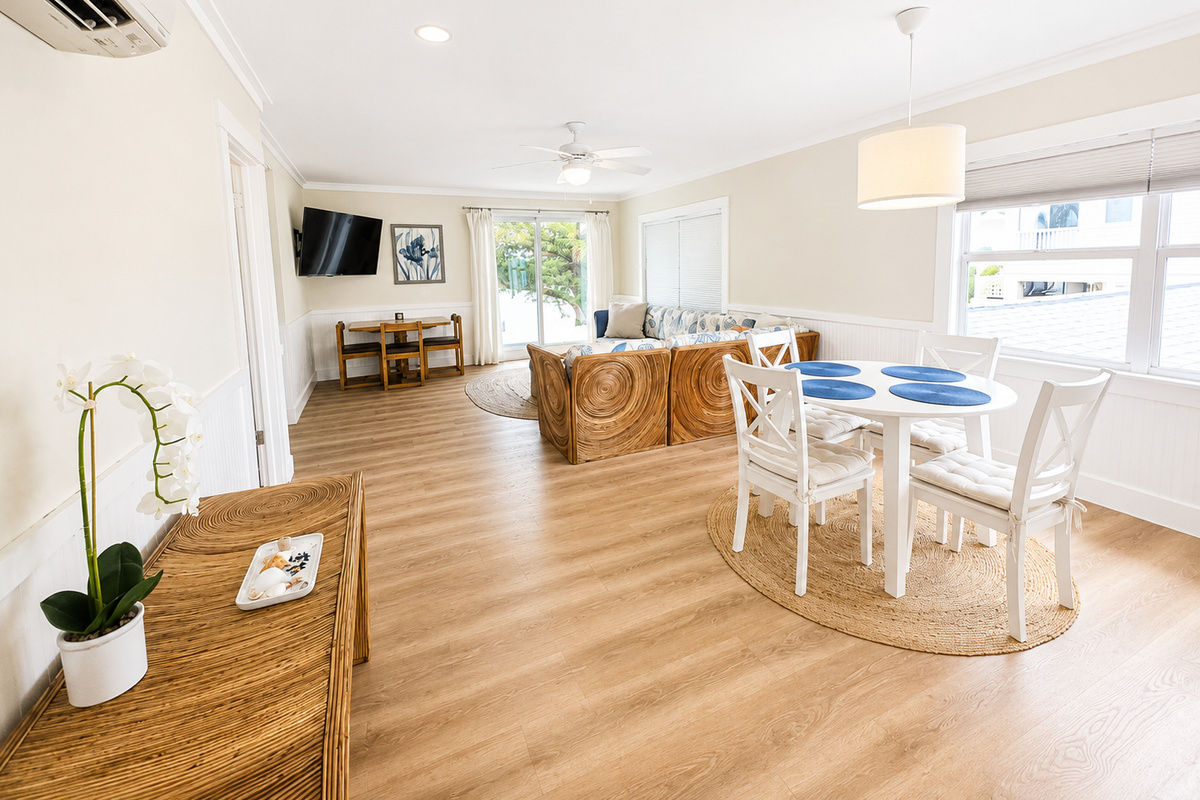 View From Bedroom to Livingroom Overlooking Lemon Bay