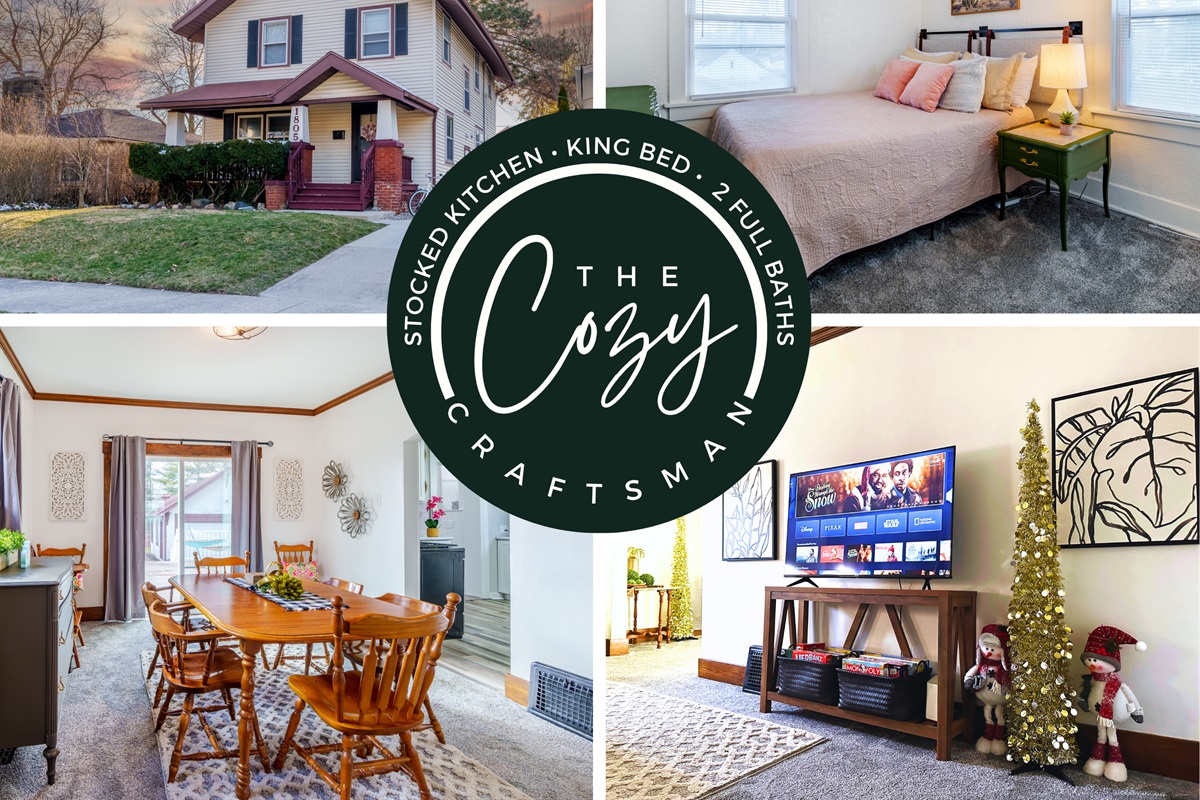 Best location, king & queen beds, easy driveway parking, close to everything!