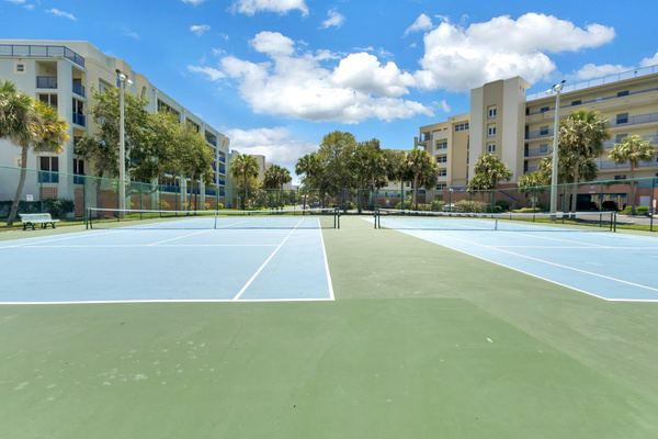 Tennis courts.