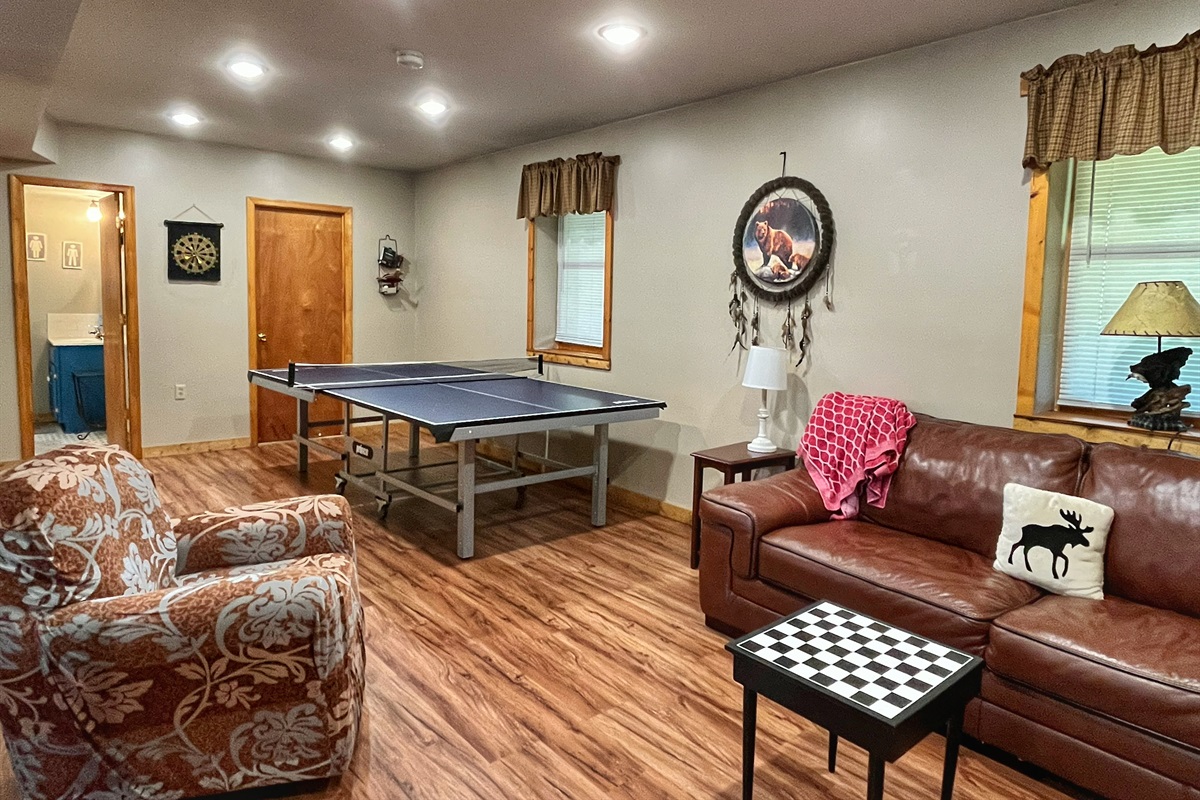 Challenge your friends to a game of ping-pong in the rec room!
