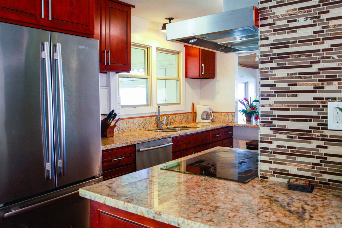 Well appointed kitchen offers most everything you may need to create meals together.