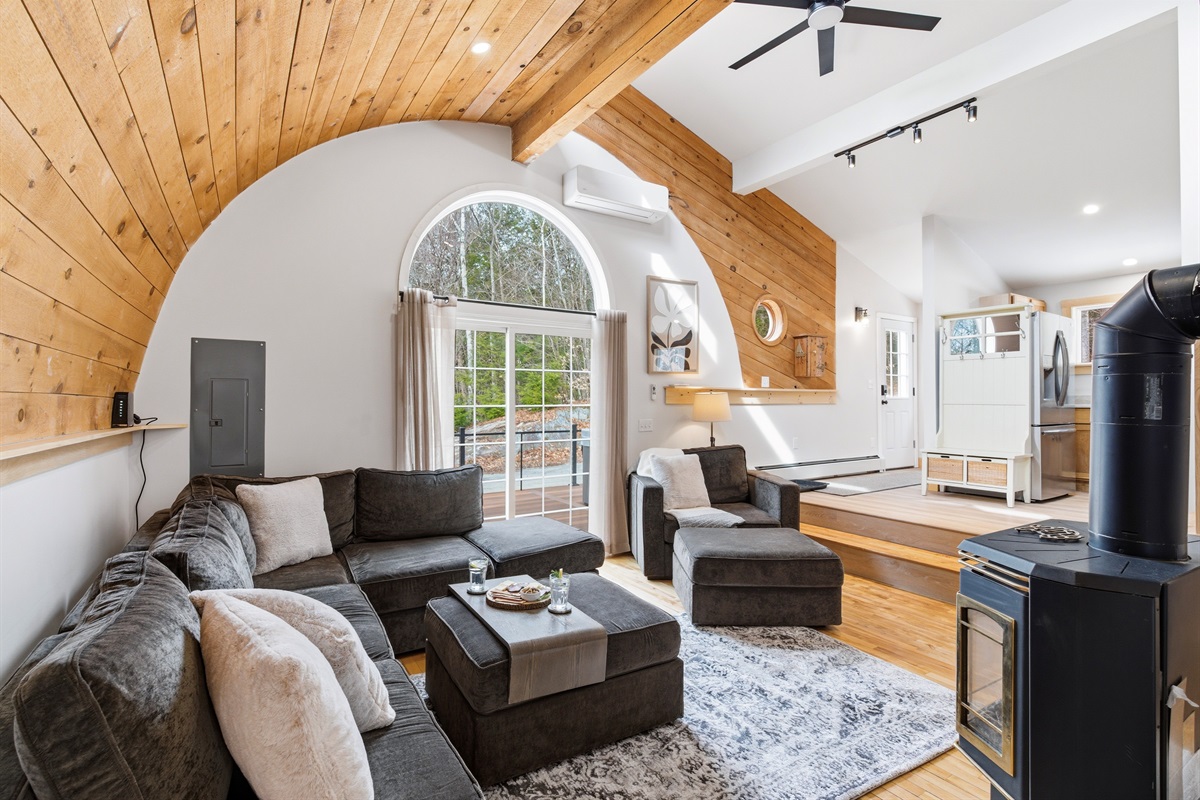 Stretch out and stay a while; our cozy living room is built for movie marathons and slow, rainy-day lounging.