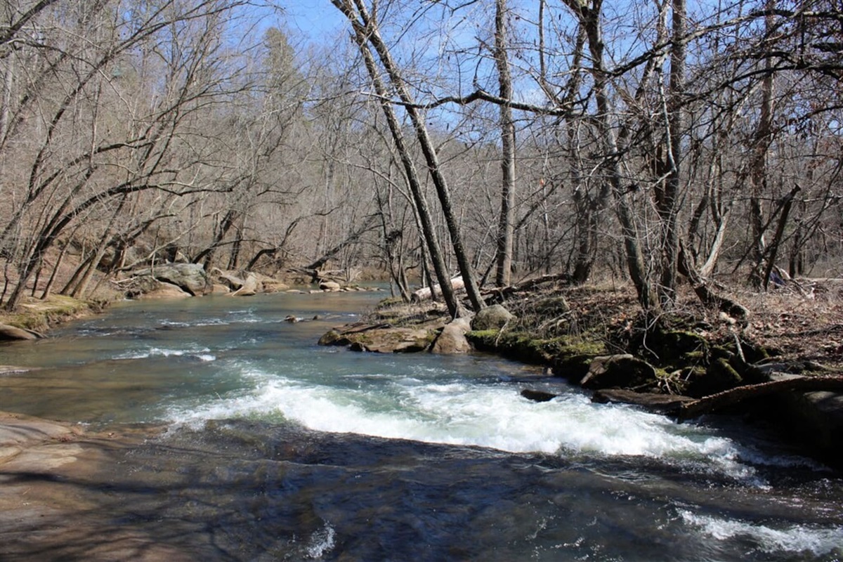 French Broad River runs throughout Riverbend at Lake Lure