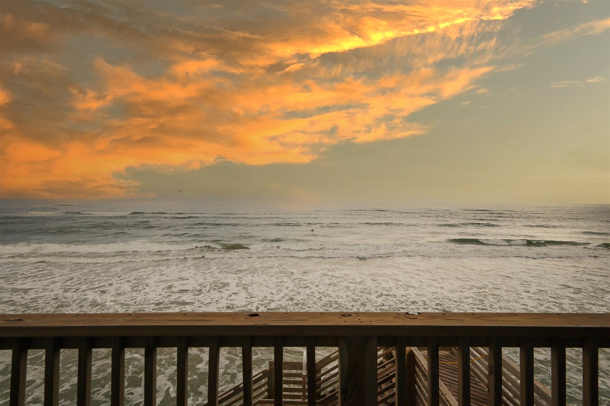 Stunning sunset views from our balcony