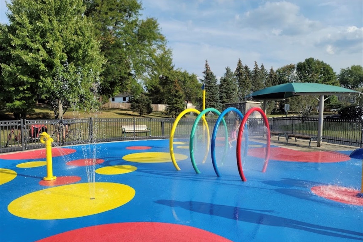 Splash pad behind the house, For 2026( June 6-September 7)