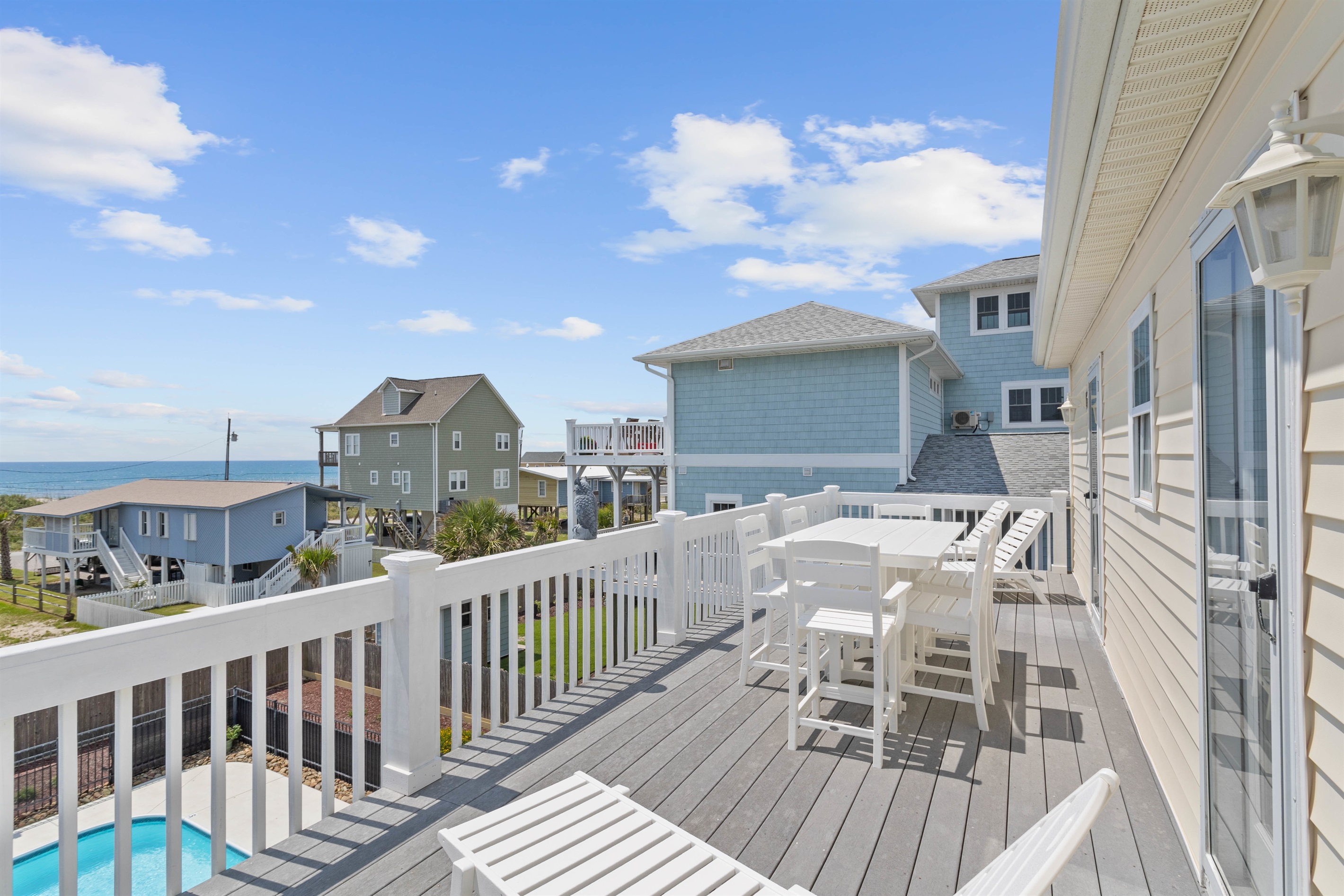Sundeck with Loungers and Bar Top Seating - Views for Days