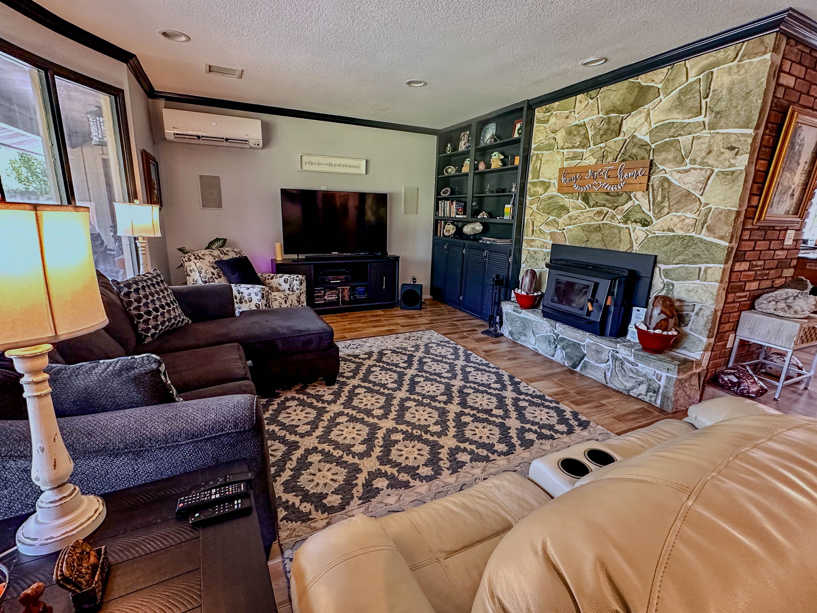 Living Room with Fire Place/Stove