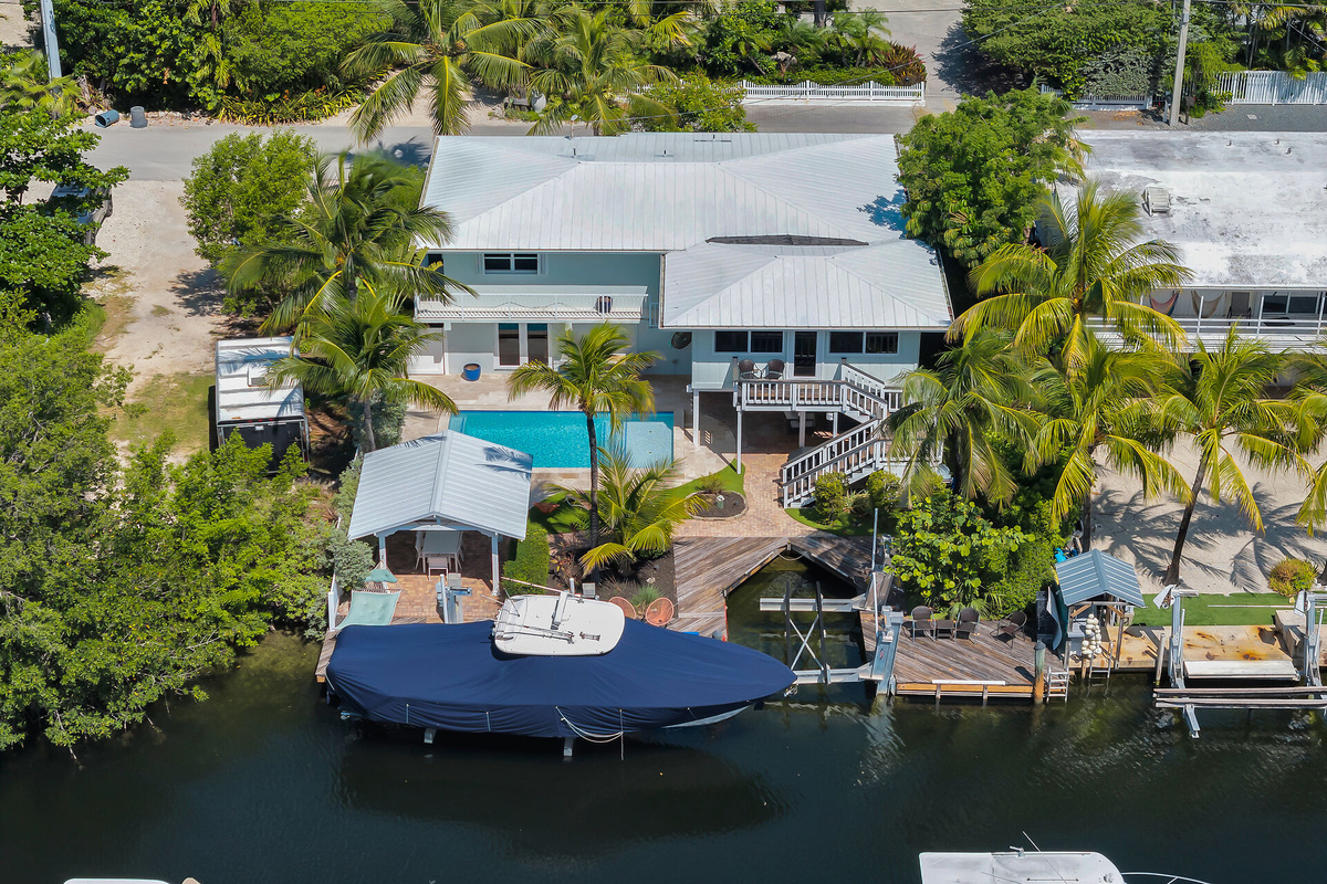 Aerial view of home