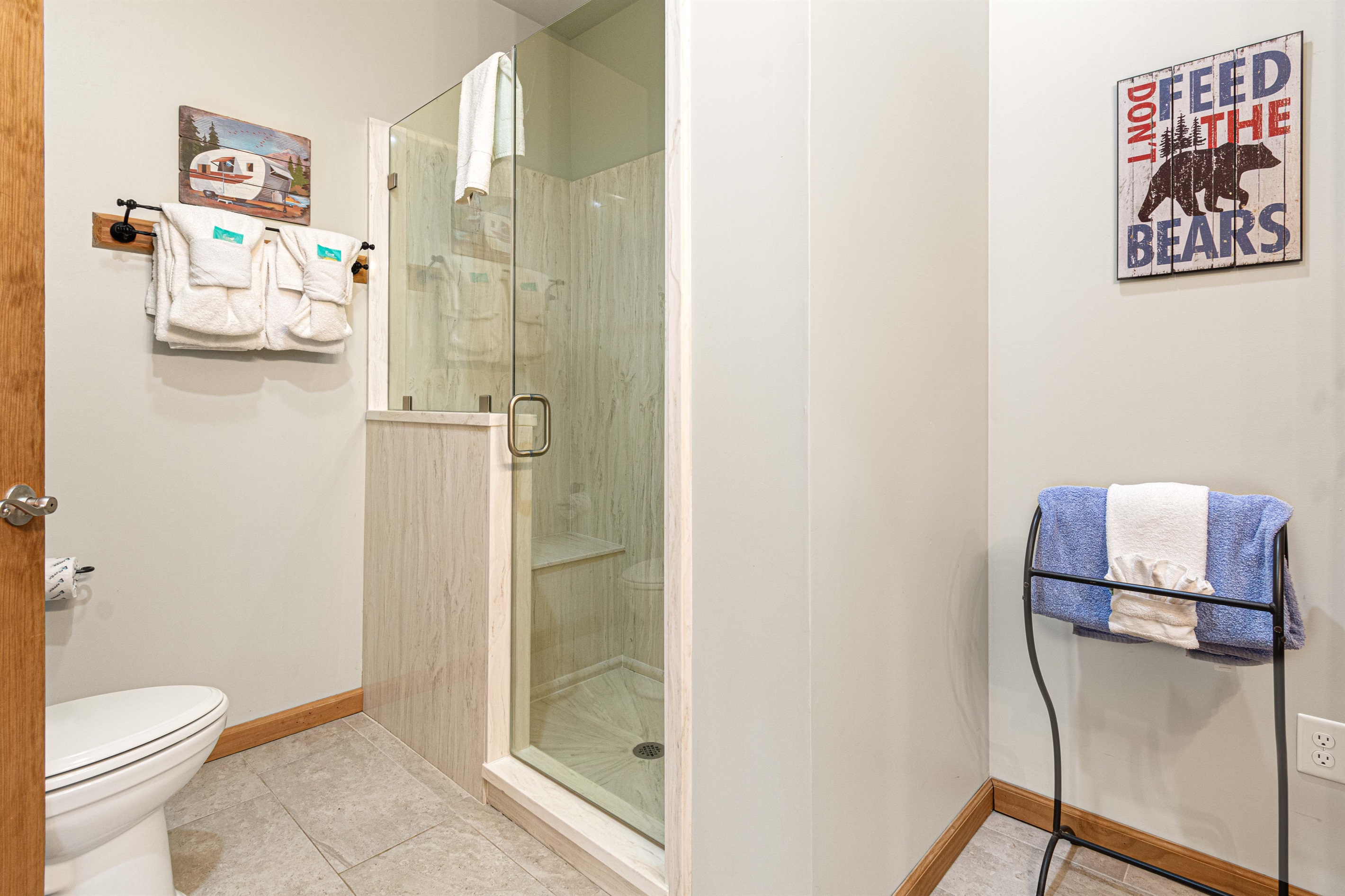 Walk in showers for every en-suite bathroom.
