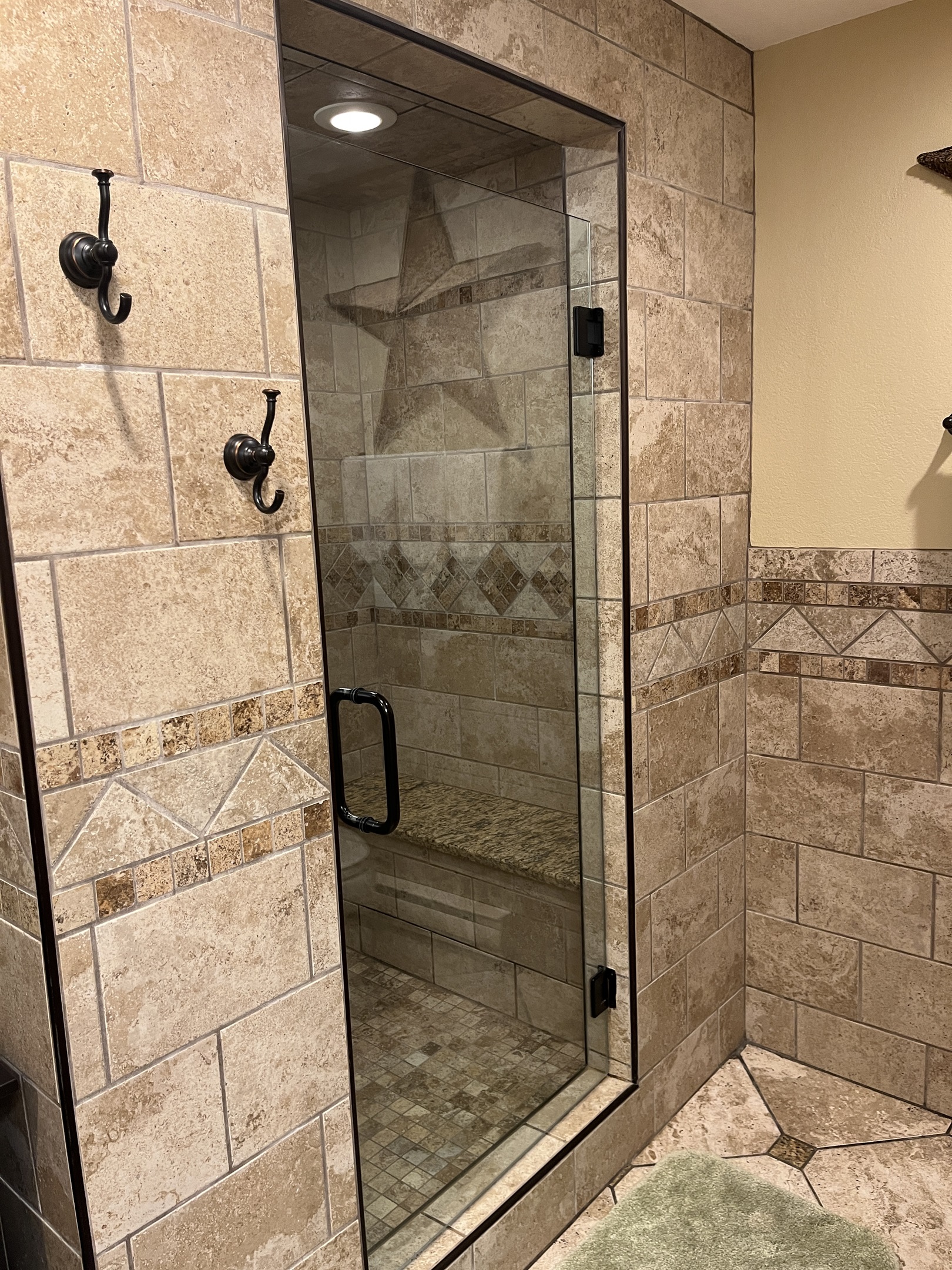 1st floor bath with custum tile shower