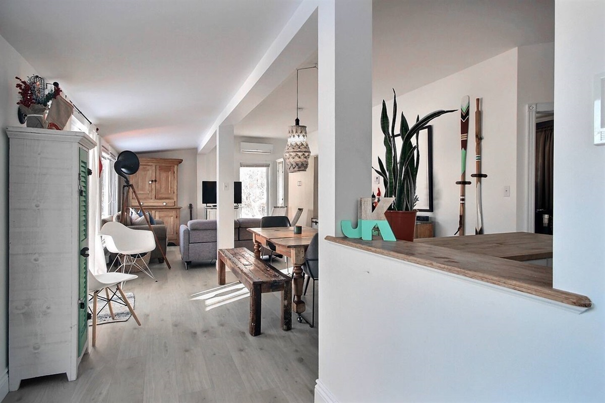 Modern comfort with a warm, homely touch.