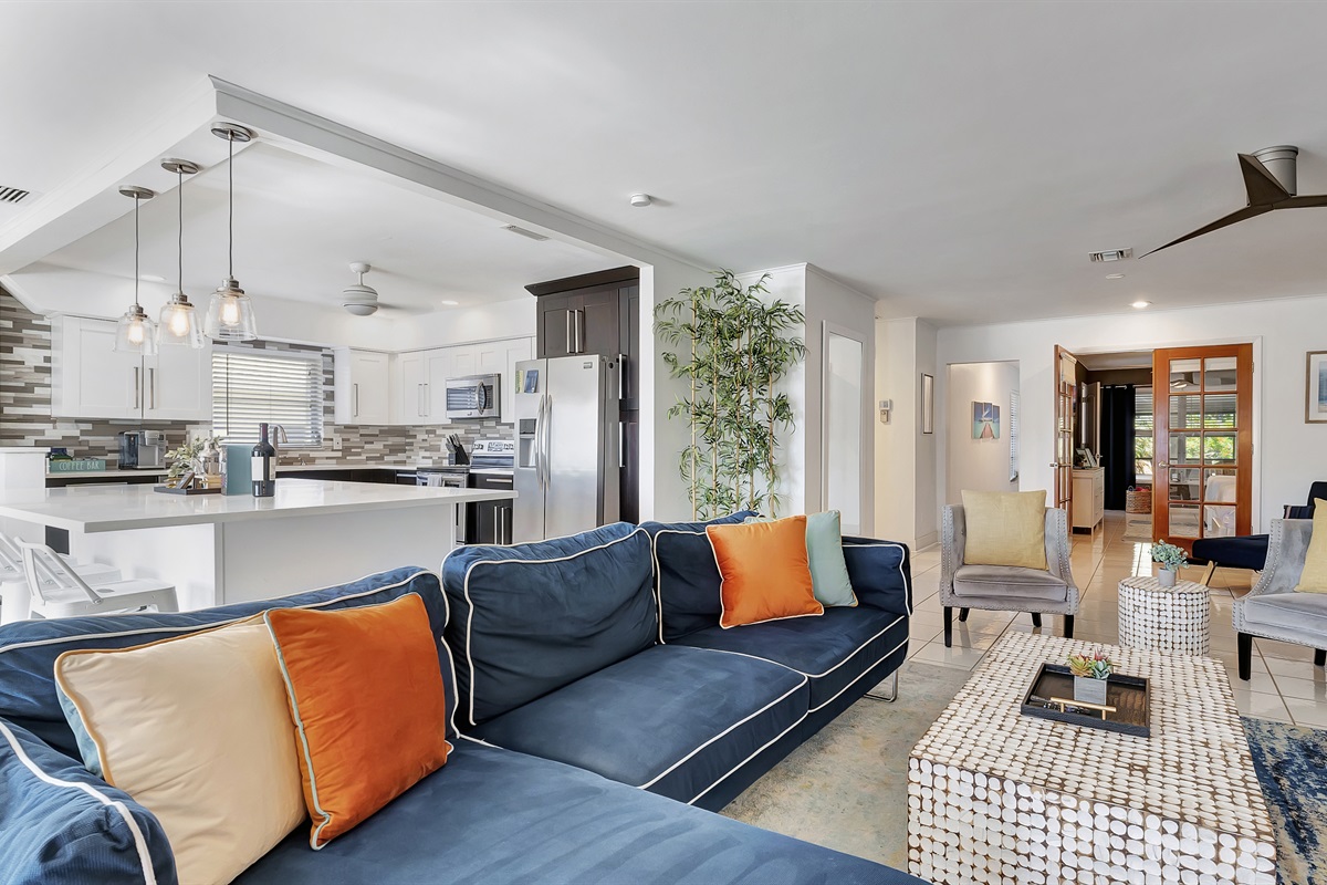 We love the splashes of color in this home