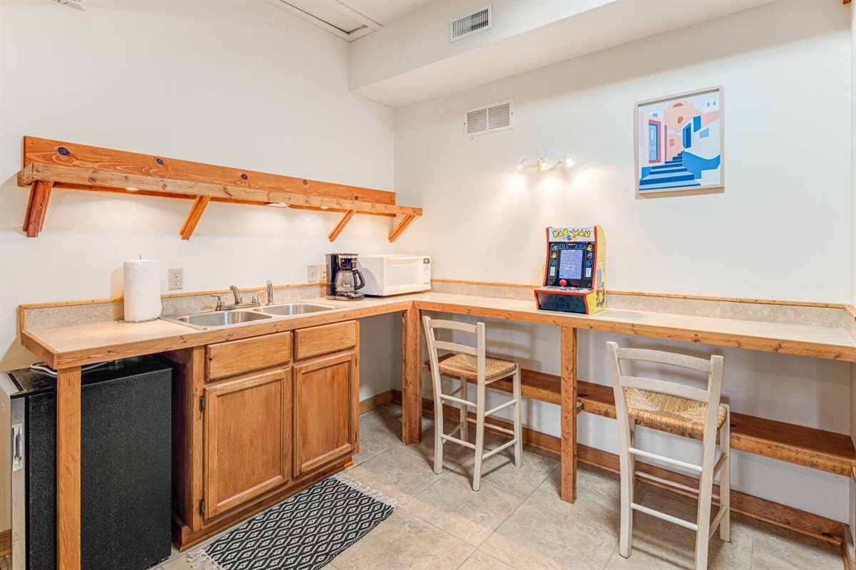 A convenient kitchenette—your perfect private retreat.