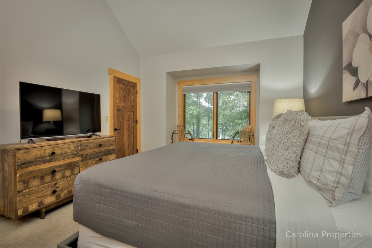 Master bedroom with king size bed