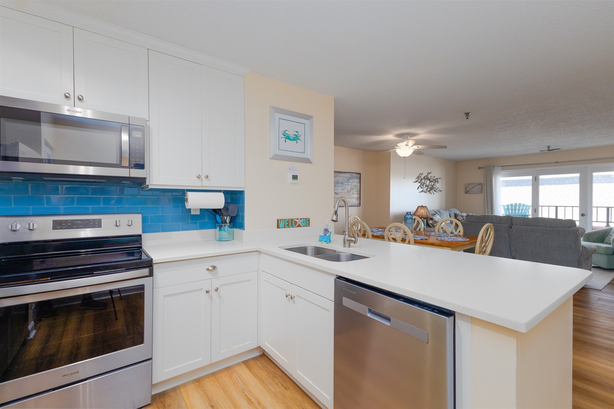 Large kitchen island