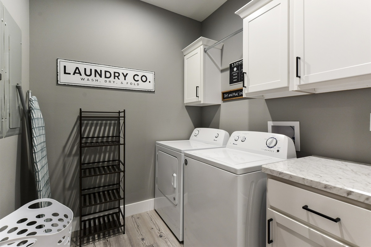 Main floor laundry room