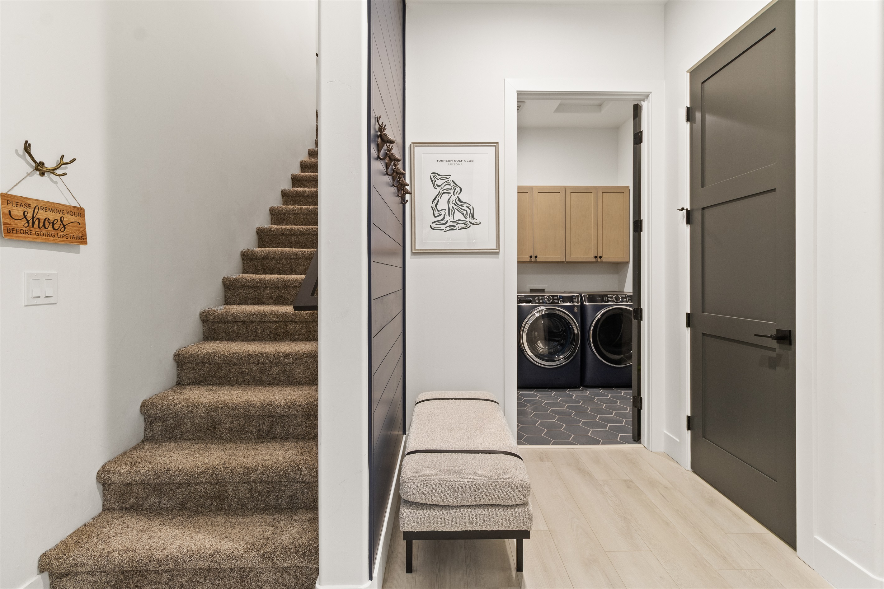 Step up the Bunkroom located over Garage