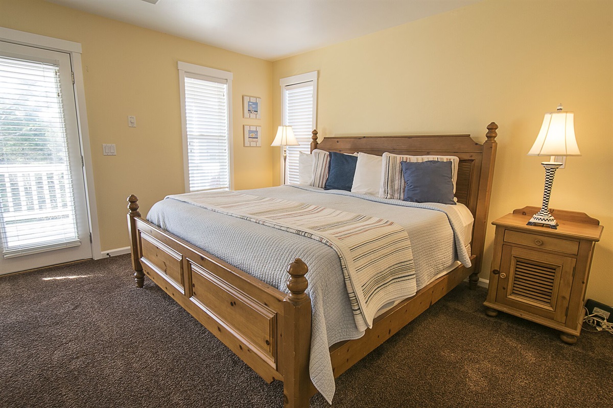 Clean, luxurious linens await you after a long day at the beach.