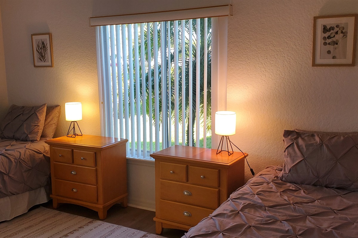 Double bed and Twin bedroom