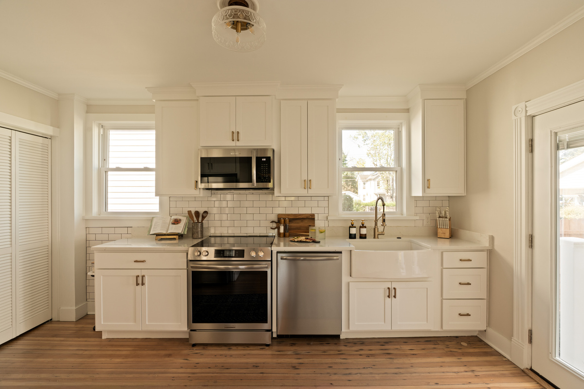 Light-filled and welcoming, the kitchen gives you plenty of room to cook together. We believe a vacation rental kitchen should be ready to use. From cookware and utensils to the everyday essentials, the kitchen is thoughtfully stocked.