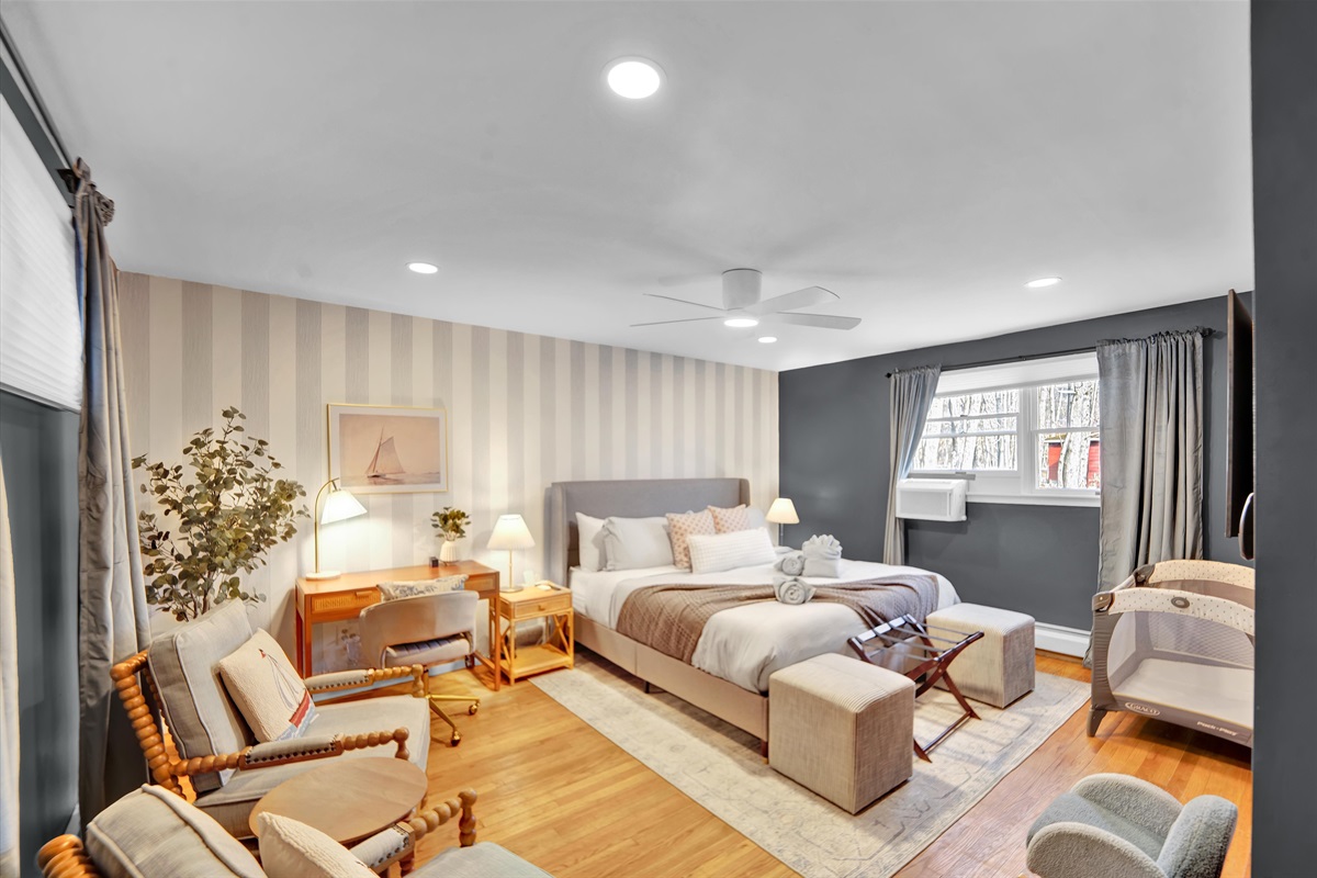 A warm, restful bedroom for winter nights