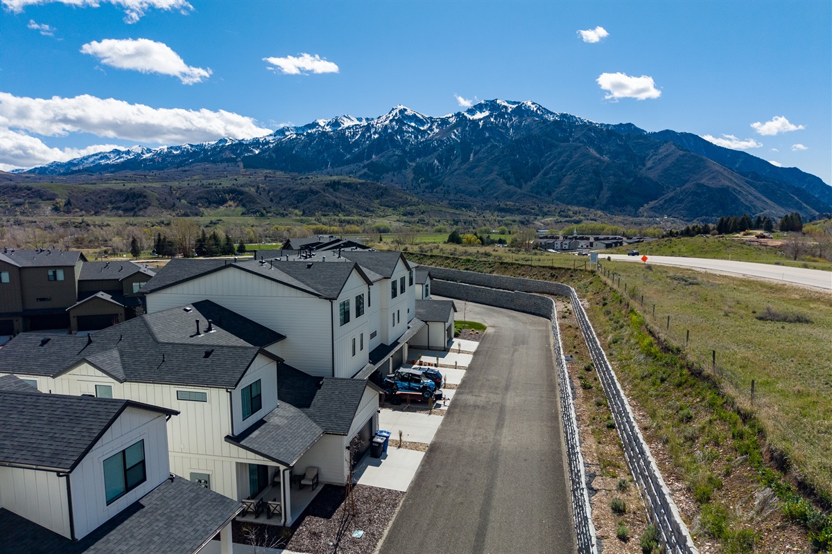 Expansive mountain views surrounding the neighborhood.