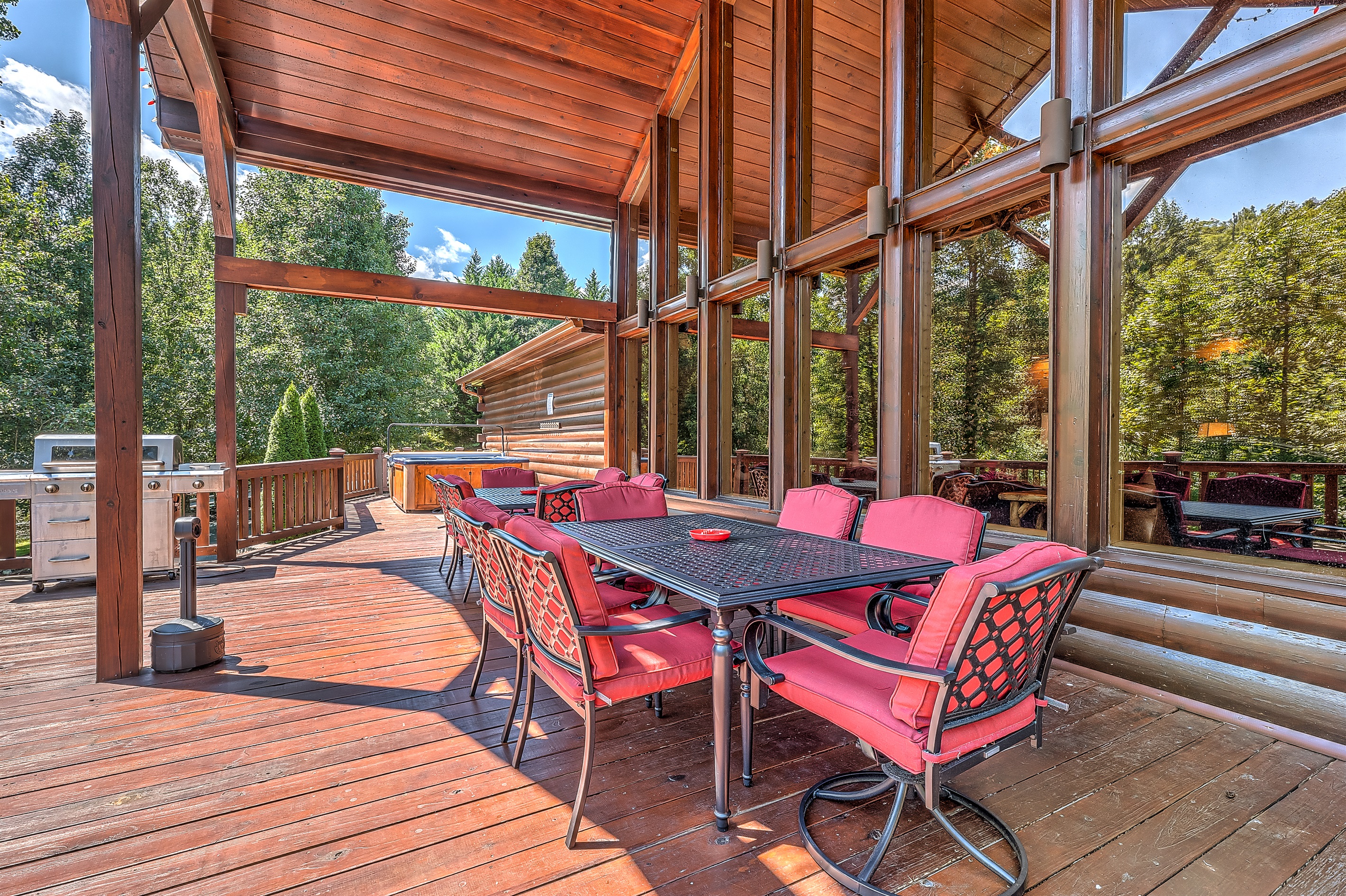 Outdoor seating for 12