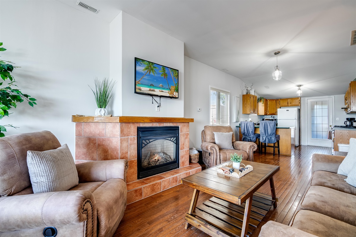 Open-concept living with sunlit serenity