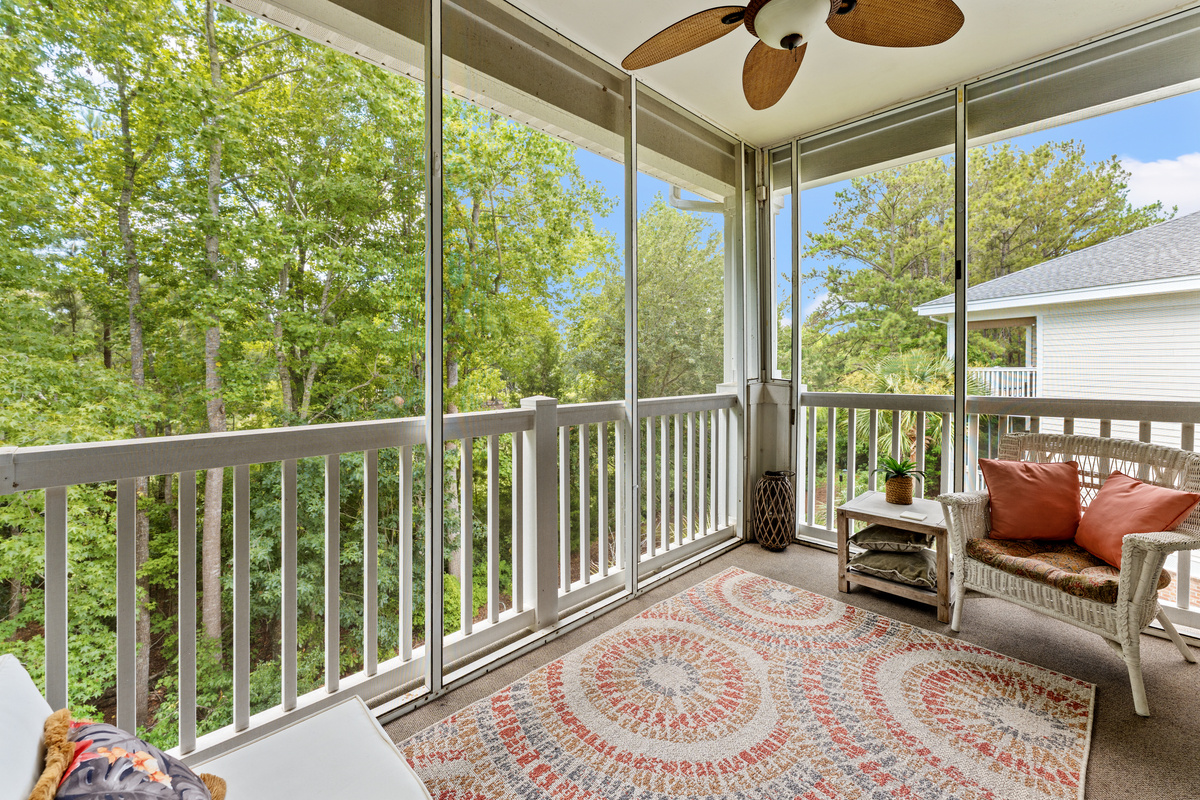 Screend Porch with tree top breezes
