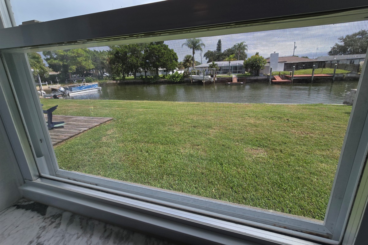 View of canal from Bedroom 1 window