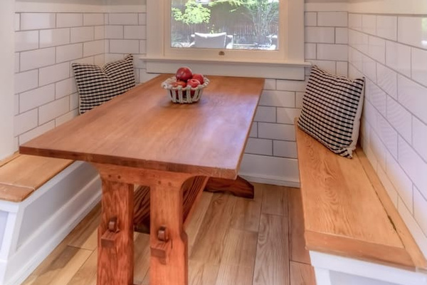 kitchen table nook, also good work station