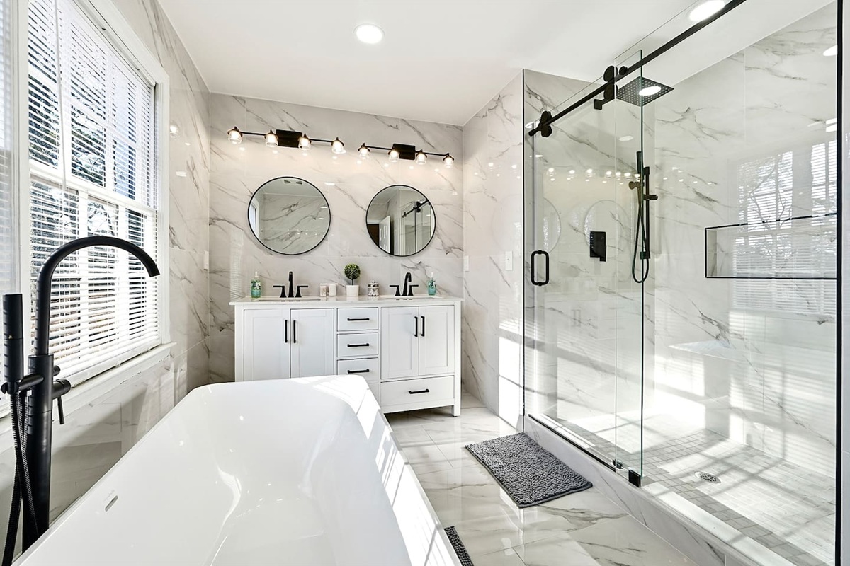 Private Luxurious ensuite bathroom for Bedroom #1.