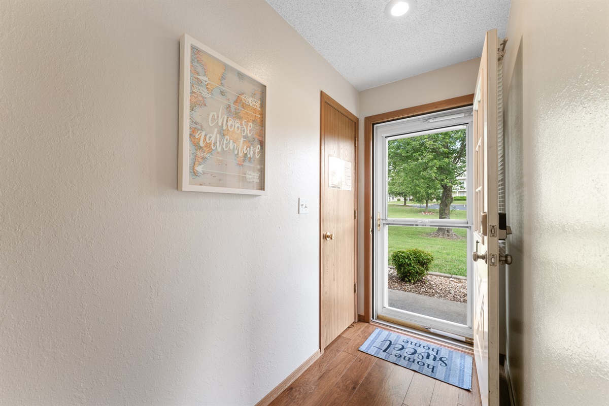 A cheerful welcome—start your stay with a touch of adventure.