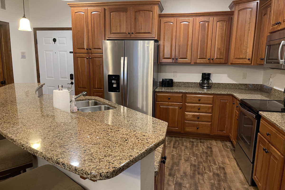 Kitchen with regular coffee maker