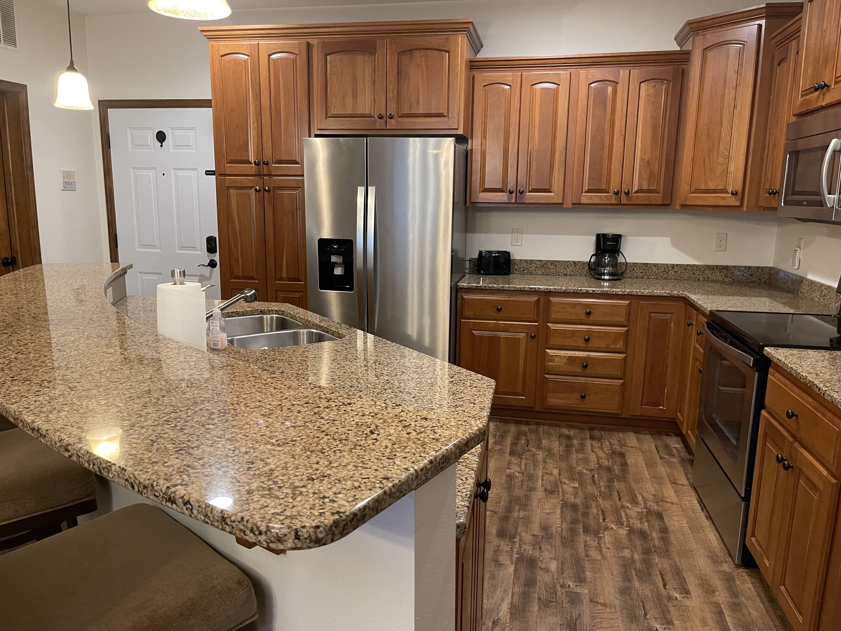 Kitchen with regular coffee maker