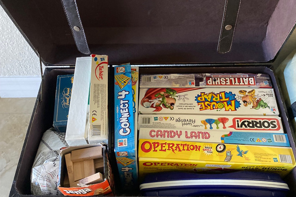 Chest of games.