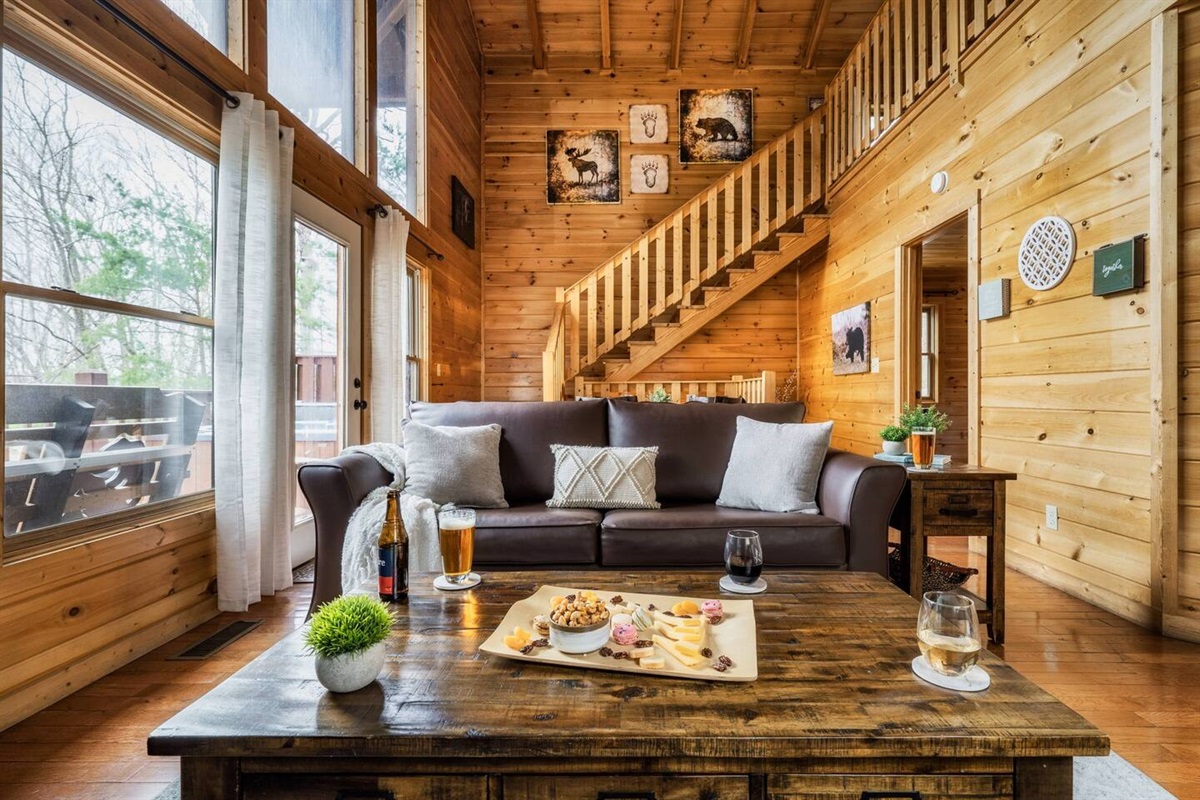 Property Managed By KickbackStays.com; Kick your shoes off, sit back, and sink into the couch.