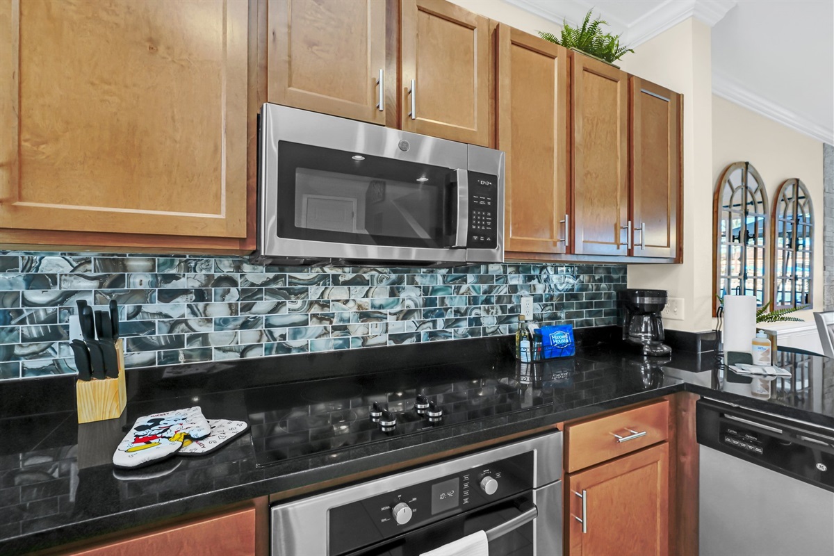 Beautiful decorative touches throughout the home, including solid surface countertops