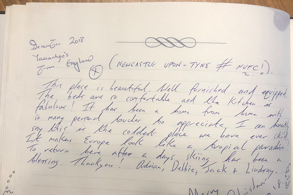 GUEST BOOK ENTRIES