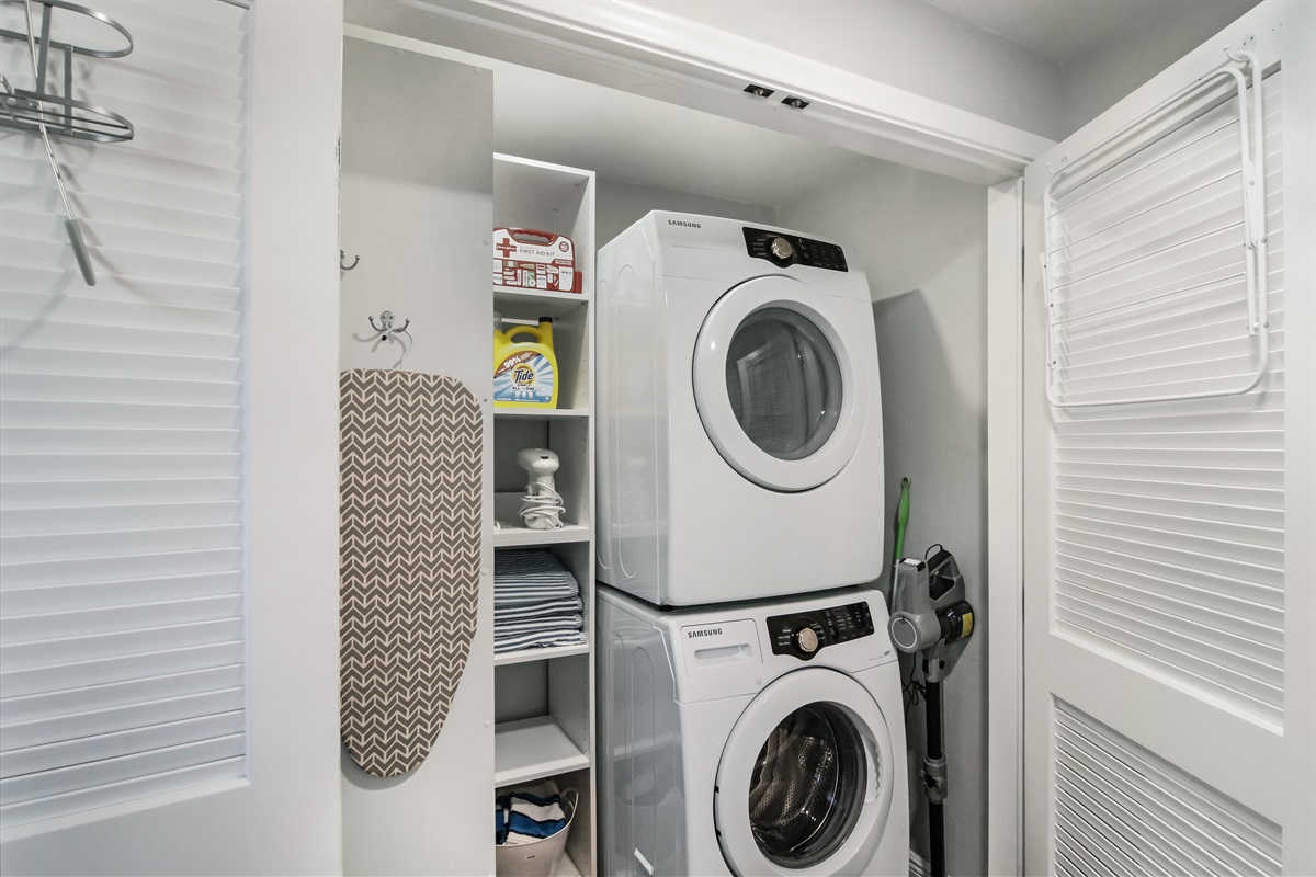 Washer, dryer, detergent, stain remover, lint roller and more!