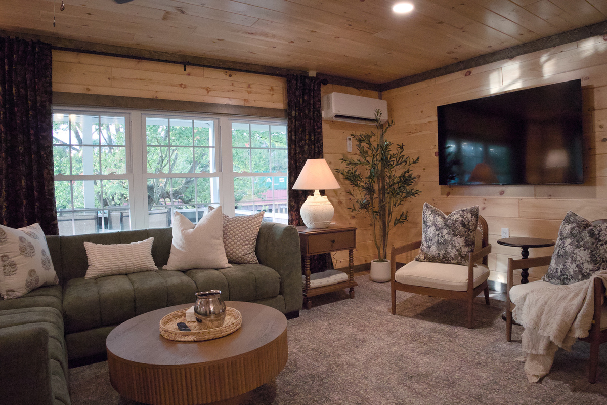A comfortable place to gather, 65" Smart Tv