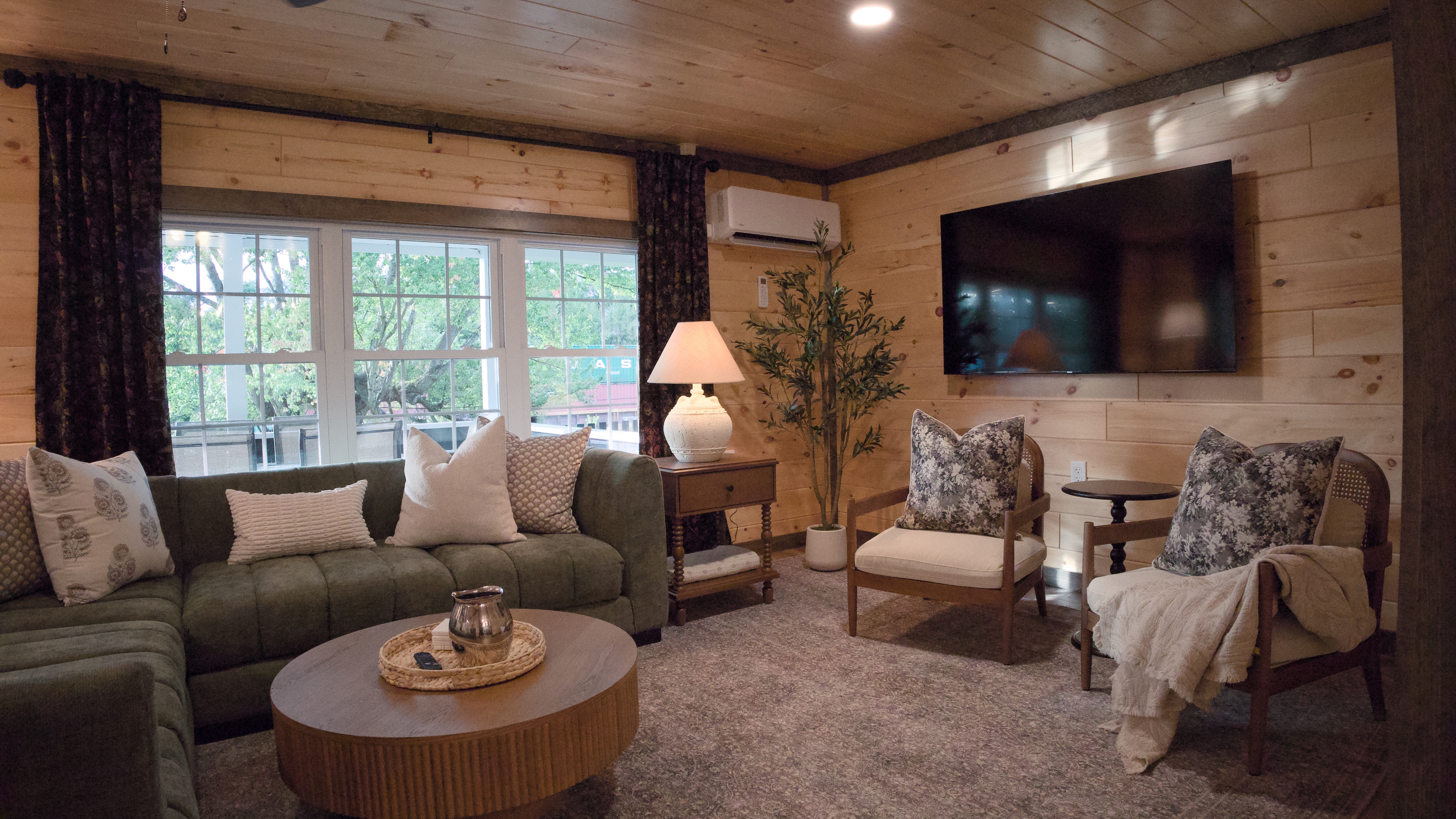 A comfortable place to gather, 65" Smart Tv
