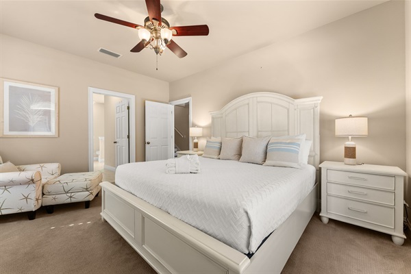 Rest Easy in the Spacious Primary Suite with King Bed