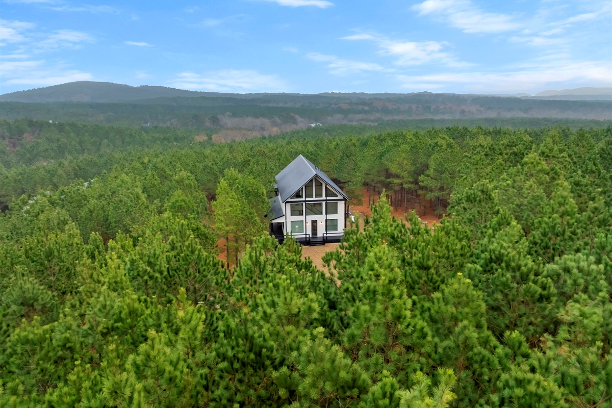 Secluded luxury cabin surrounded by endless forest views 🌄🌲
