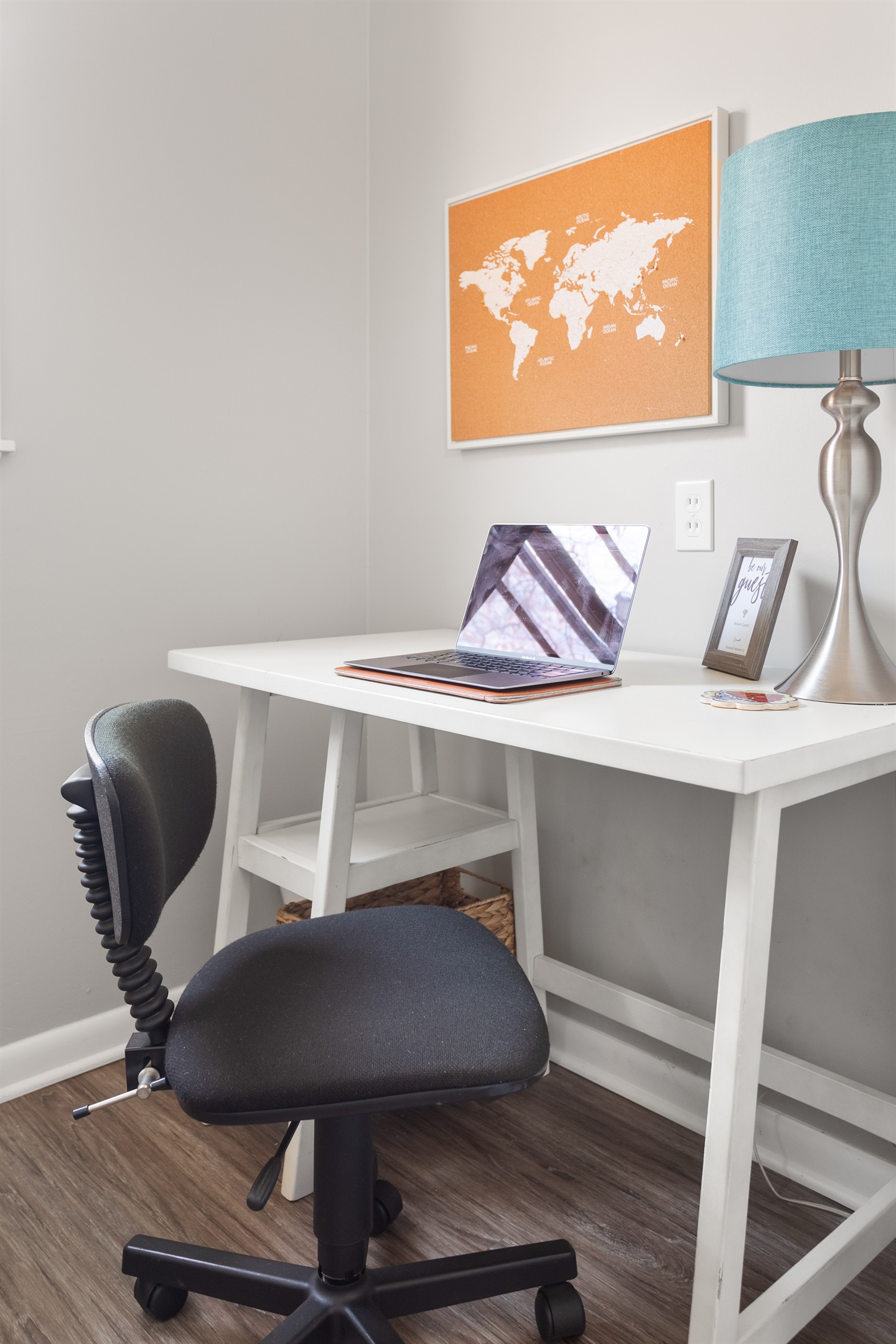 Well-lit office space