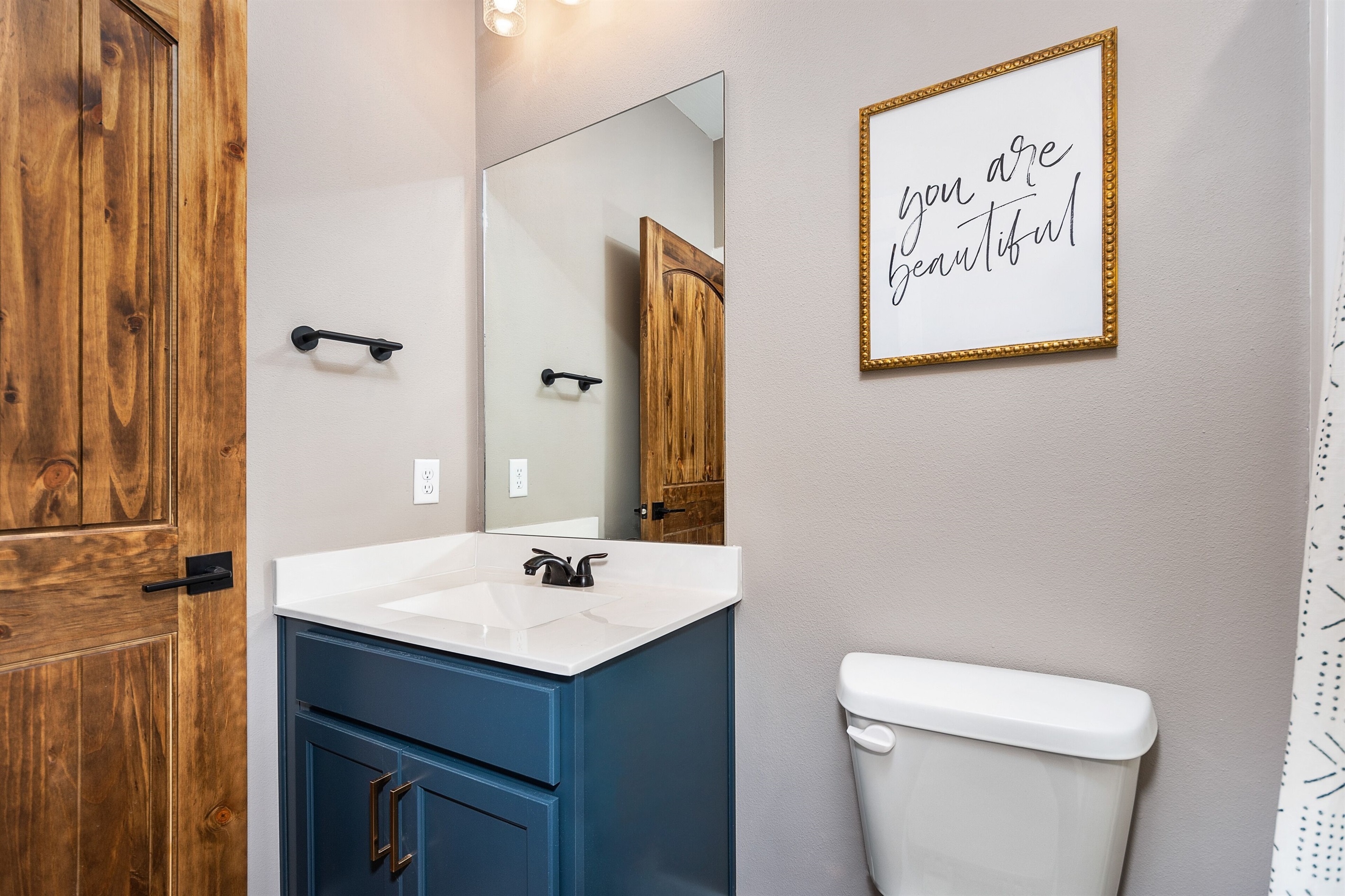 Main Level Attached Full Bathroom