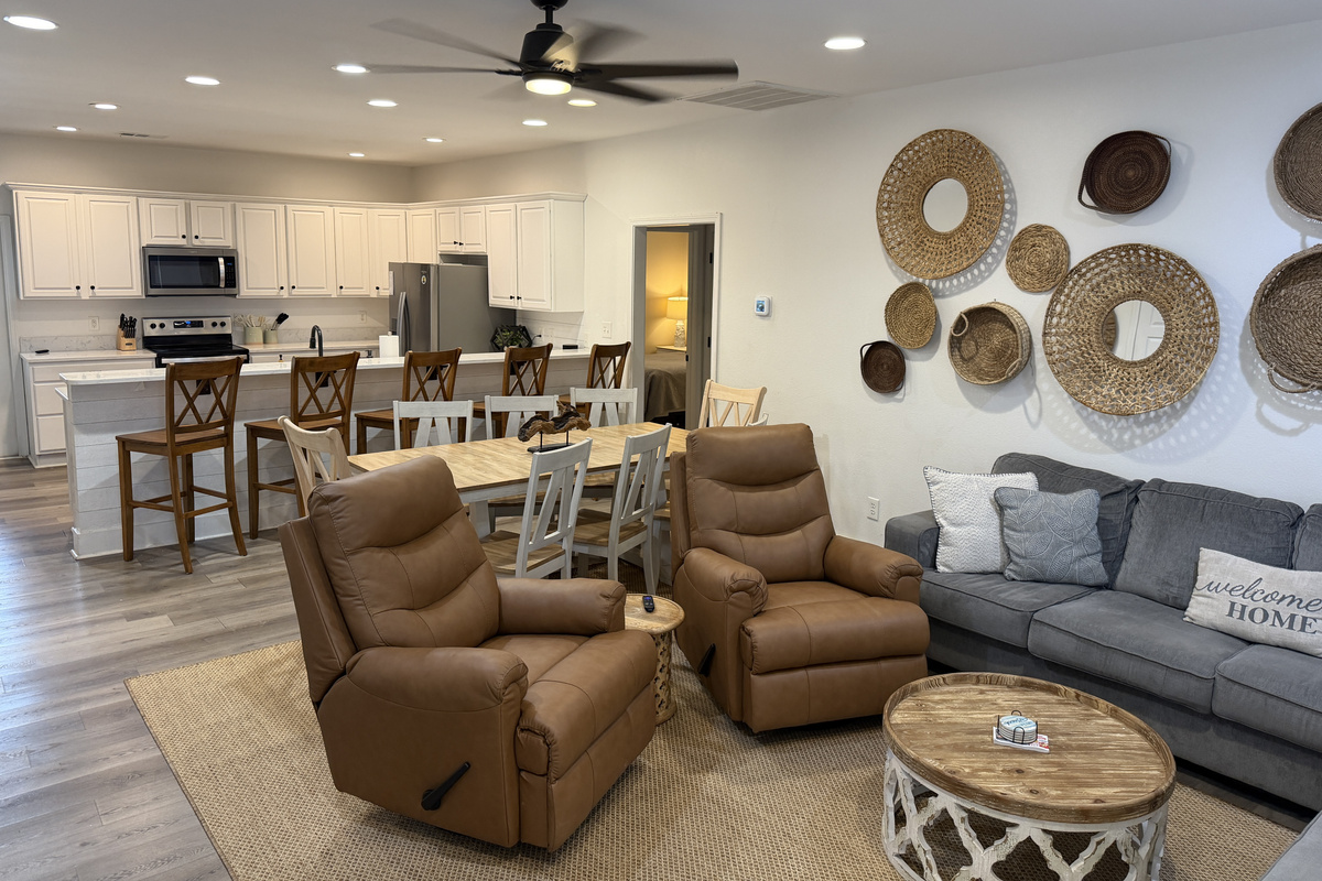 Living Room into Kitchen