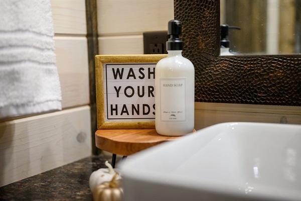 Thoughtful touches and rustic-modern style in every corner of the cabin.