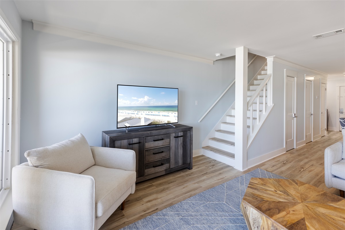Gulf-Front Living Room
